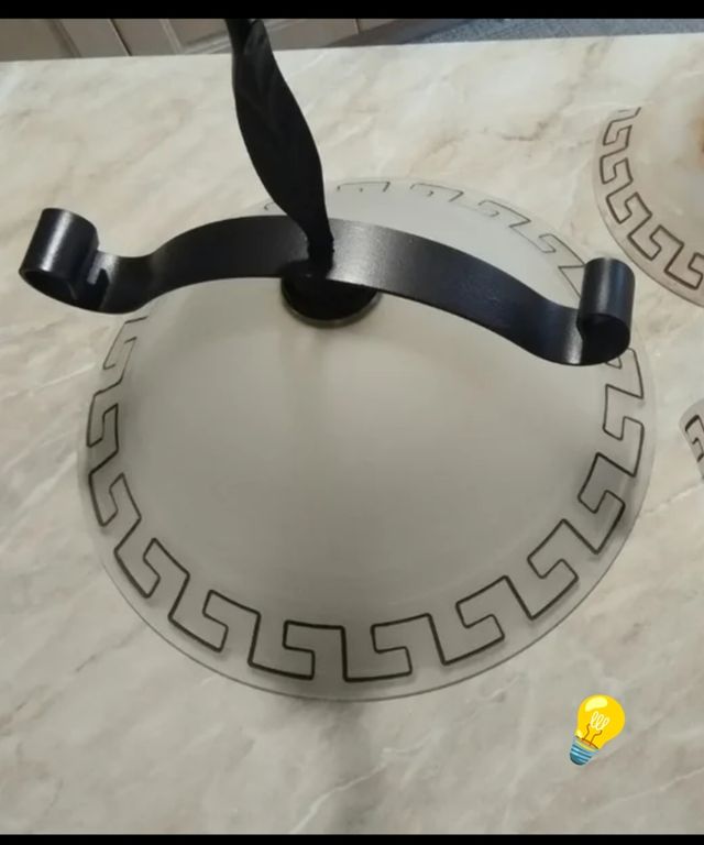 Lampadario stile classico metallo vetro