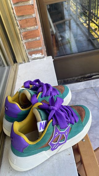 Zapatillas NAKE WOLFE - Verde y Amarillo