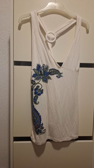 Camisa Bershka blanca M - Mandala