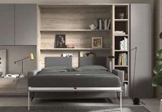 Composición con cama abatible con sofá frm