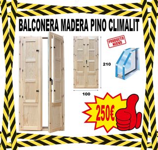 Balconera Pino Climalit 210x100