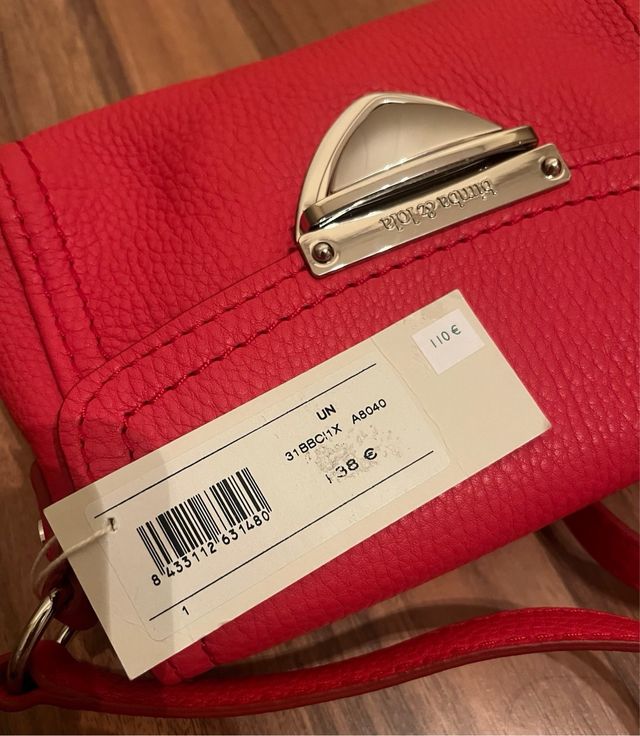 Bolso bimba y lola rojo bandolera