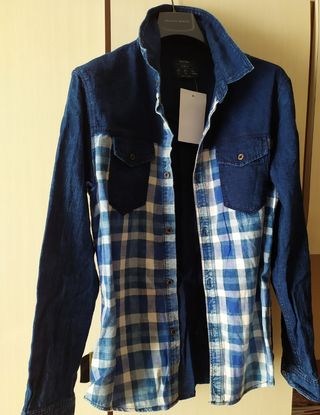 Camicia nuova Blu/Bianco