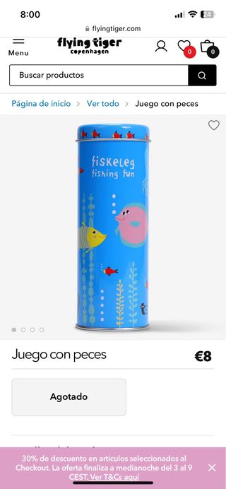 Juego Pesca Niños - Flying Tiger