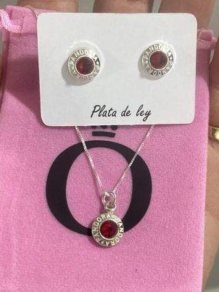 Conjunto Pandora Plata Azul