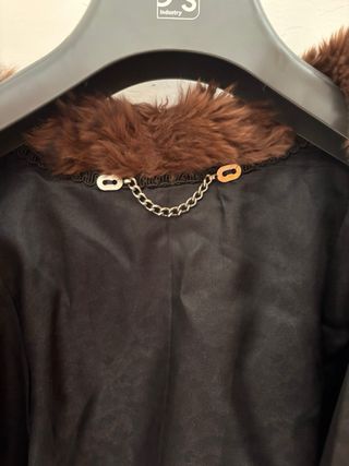 Cappotto vintage anni '80, fantasia zebrata