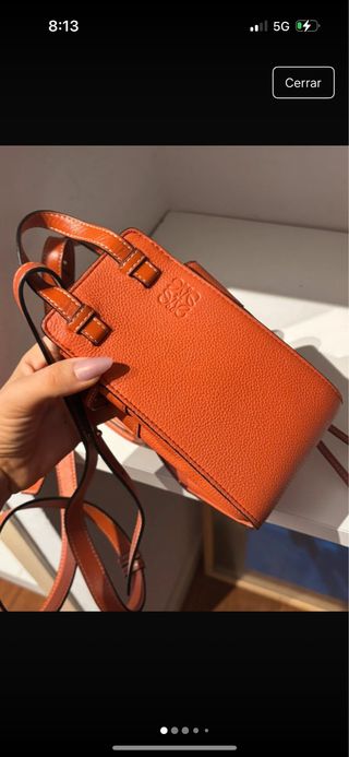 Bolso Loewe Hammock mini naranja