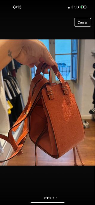Bolso Loewe Hammock mini naranja