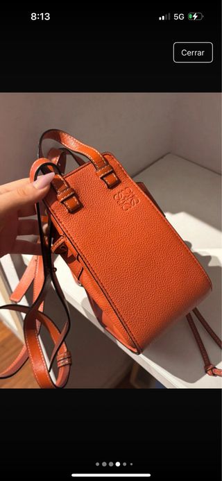 Bolso Loewe Hammock mini naranja
