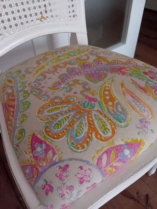 3 Sillas Comedor Blancas - Rattan