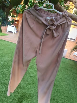 Pantalones ONLY rosa palo XS