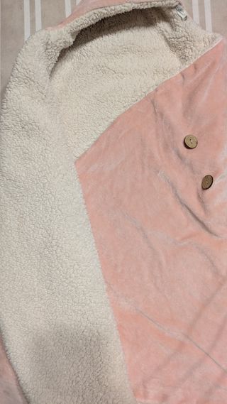 Saco bebé recién nacido, rosa empolvado