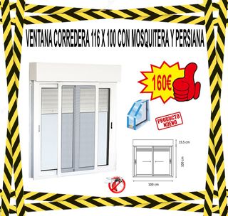 Ventana Corredera 116x100cm