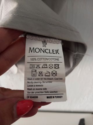 T-shirt MONCLER Uomo XXL Grigia
