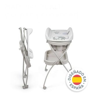 Bañera Bebe - Cambiador Plegable
