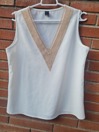 Blusa Shein blanca talla S
