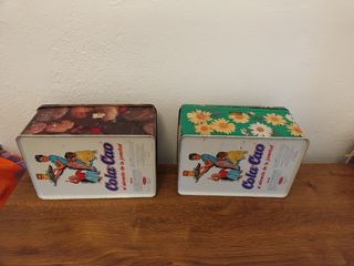 2 Cajas vintage metal