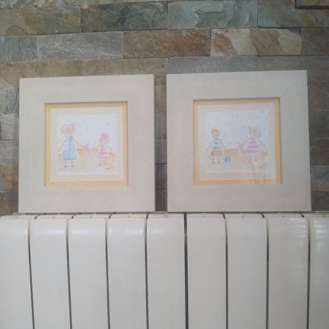 2 Cuadros infantiles acuarela