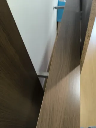 Estructura y cabezal cama 135cm marrón