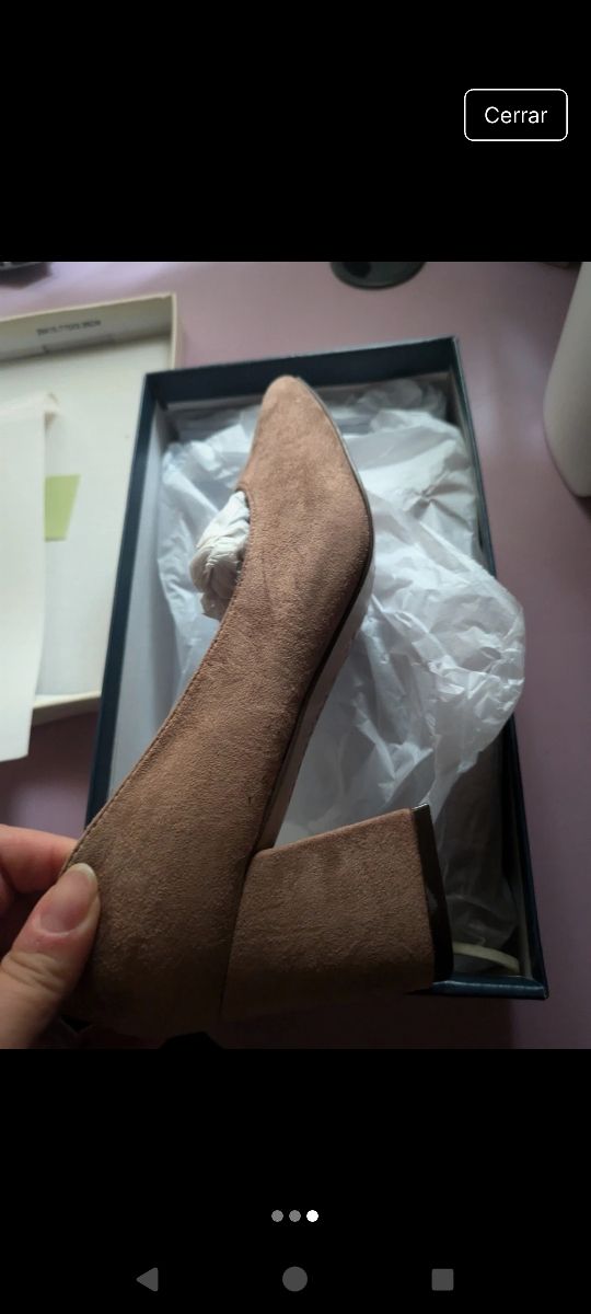 Zapatos MaryPaz beige, talla 36