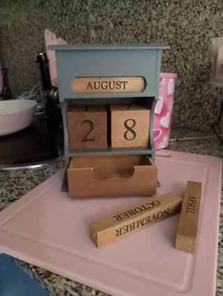 Calendario de madera -