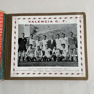 Álbum fotos Valencia C.F. 1954