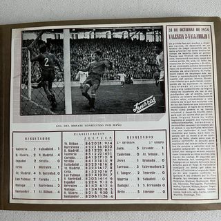 Álbum fotos Valencia C.F. 1954