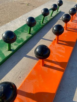 Percheros vintage industriales Francia.