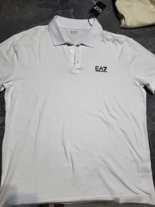 Polo EA7 Emporio Armani bianca 