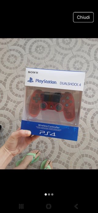 PS4 (PlayStation 4) DualShock 4 - Rosso