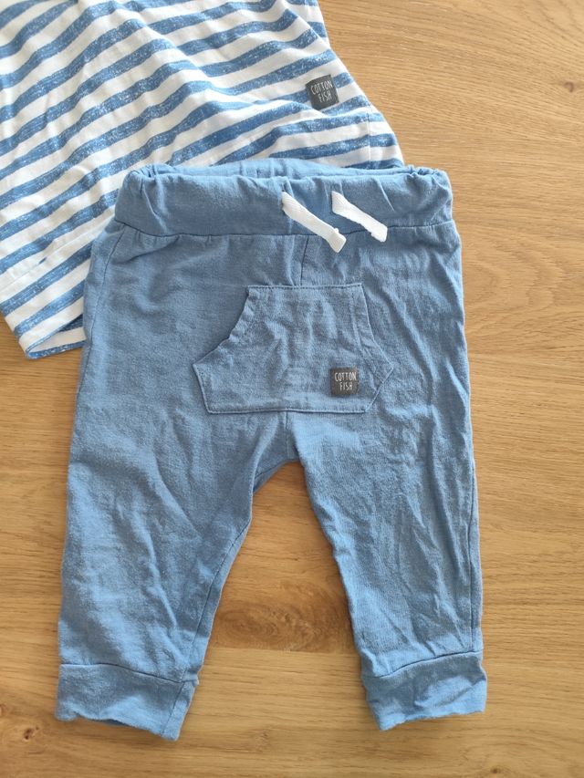 Conjunto bebé Cotton Fish.ENVÍO