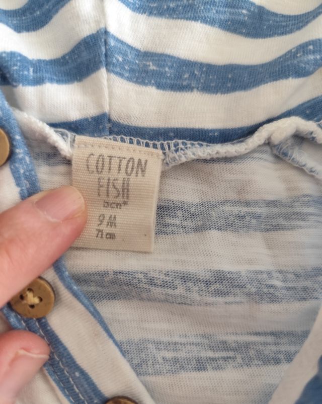 Conjunto bebé Cotton Fish.ENVÍO