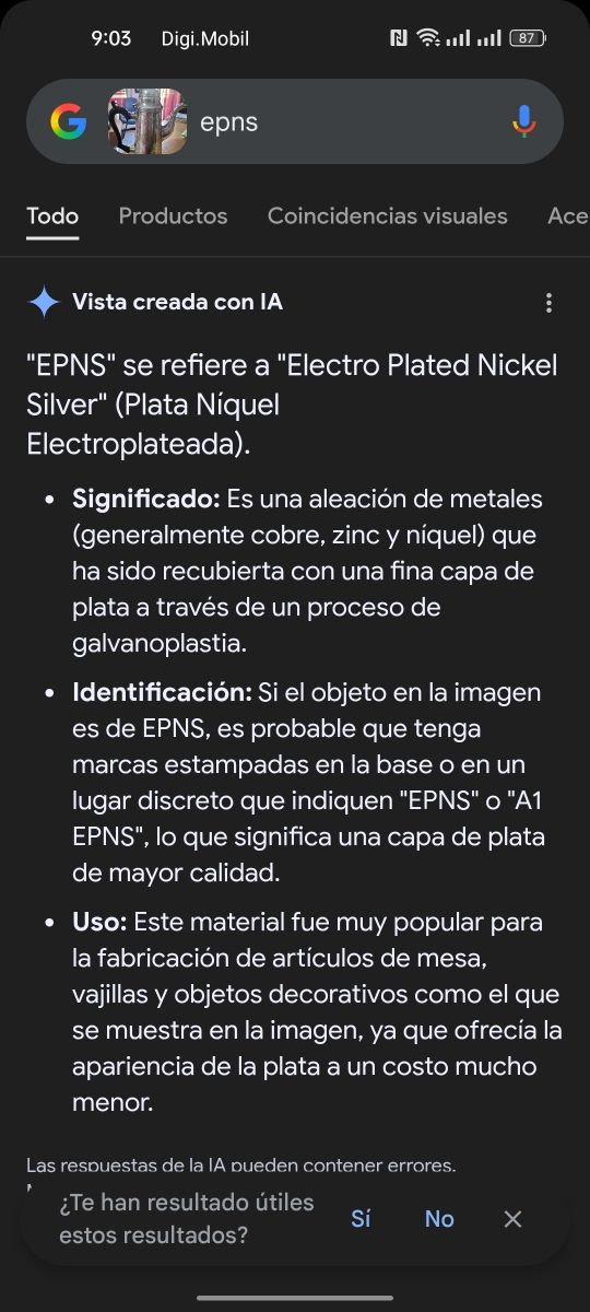 Tetera antigua plata 