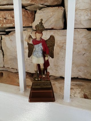 Statua Arcangelo Gabriele vintage