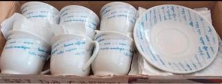 Cafeteras 6 tazas+platos. Nuevas