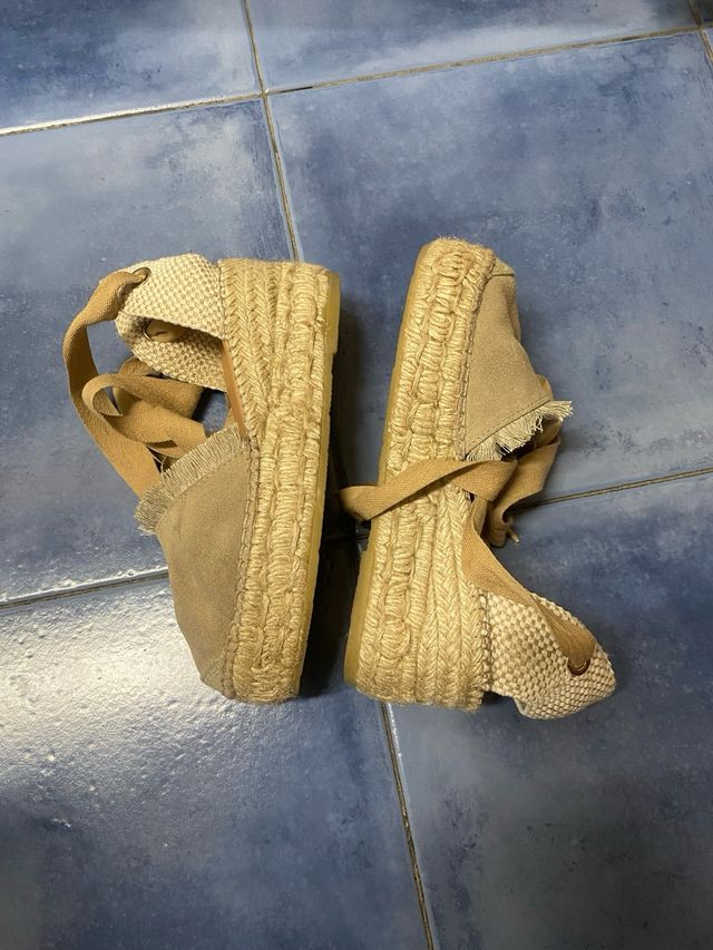 Alpargatas esparto beige