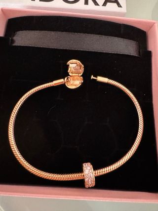 Pulsera Pandora oro rosa nueva Original 