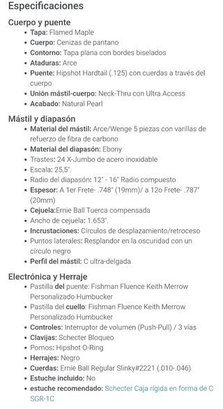 guitarra eléctrica schecter km-mk2.6