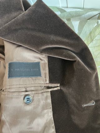 Chaqueta terciopelo marrón Purificación García