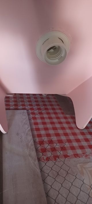 Lámpara infantil estrellas rosa