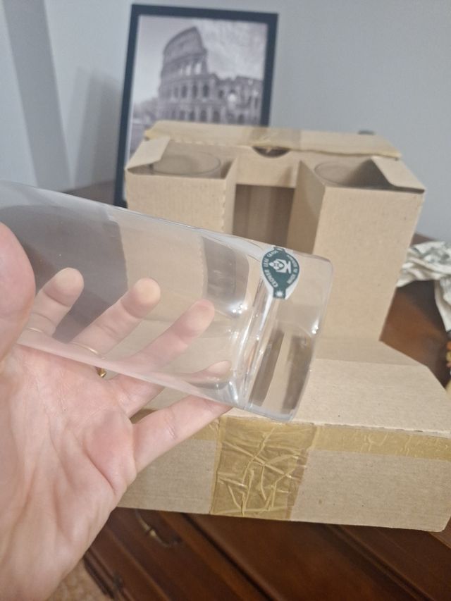 Vasos cristal Clover Leaf Glass - Eslovaquia 6 und