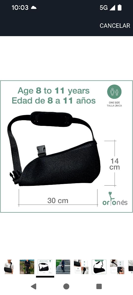 Cabestrillo - Soporte brazo niño