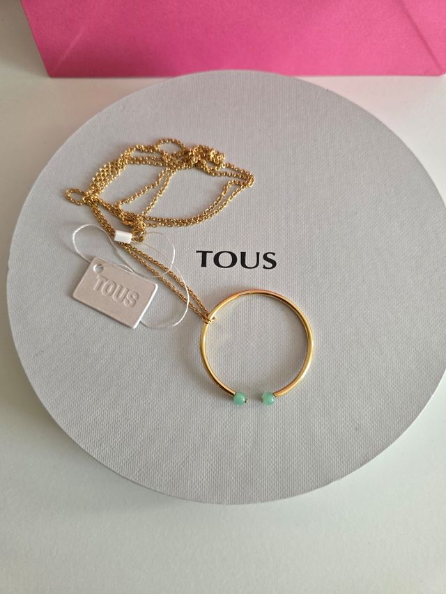 PVP 200€ Collar Tous Batala Plata/Oro/Cuarcita