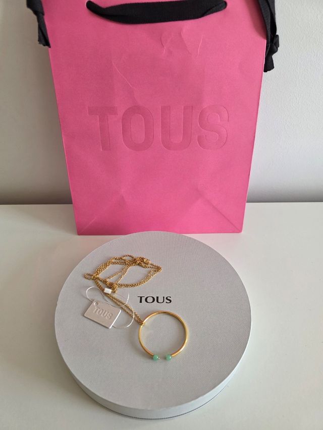 PVP 200€ Collar Tous Batala Plata/Oro/Cuarcita