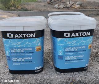 Oferta Fin Verano. 2 Cubos pastillas cloro Axton
