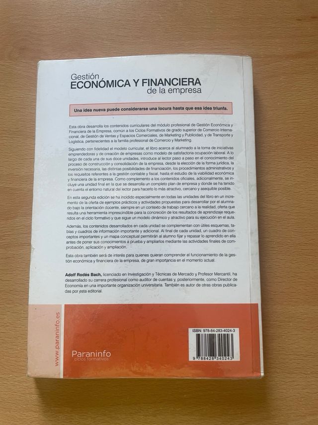 Gestión económica y financiera de la empresa 2....