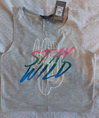 Camiseta de tirantes gris XS