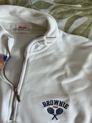 Sudadera Brownie blanca XS-S