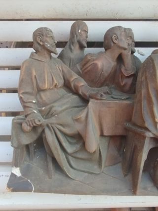 Antigua escultura La Última Cena