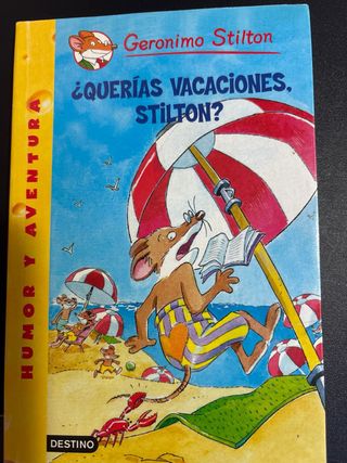 3 libros Geronimo Stilton  vacaciones...